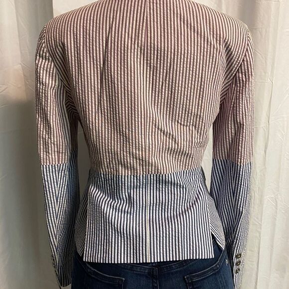 Brooks Bros striped seersucker blazer C25 - Picture 6 of 10